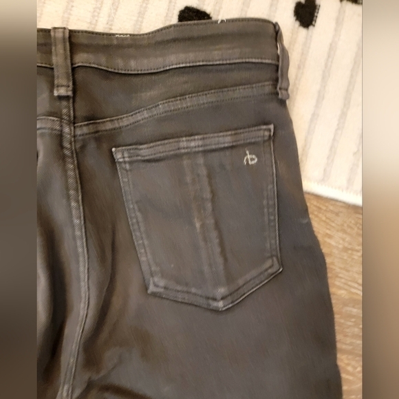 Rag and Bone Nina High Rise Ankle Skinny Dark Gray/Black Jeans size 27 - Picture 6 of 7